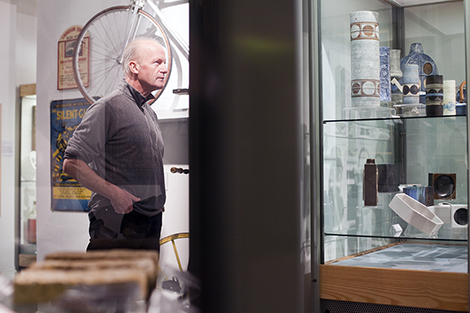 UK - Cornwall - Author Jim Crace at the Penlee House Gallery